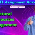 NPTEL Natural Resources Management Week 1 Assignment Answers 2024