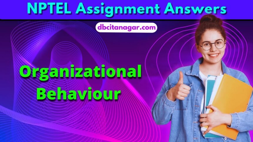 NPTEL Organizational Behaviour Week 1 Assignment Answers 2024