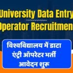 University Data Entry Operator 11 Recruitment